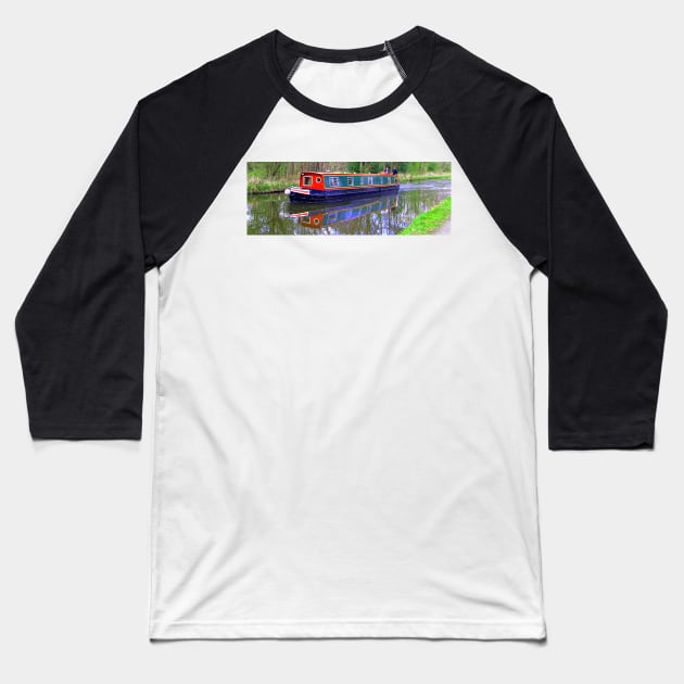 Canal Barge II Baseball T-Shirt by tomg